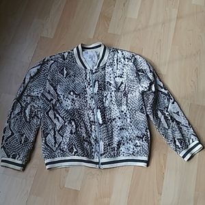 Silk Snakeskin  Jogger Jacket